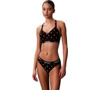 Calvin Klein Sujetador Bralette Mujer Lift con Logotipo en la Cintura, Negro (Diamond Logo Black), S