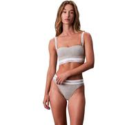 Calvin Klein Sujetador Bralette Mujer Lightly Lined Bandeau, Gris (Grey Heather), L