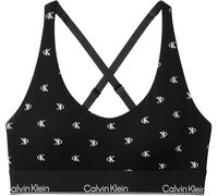 Calvin Klein Sujetador Bralette Mujer Lightly Lined con Logotipo en la Cintura, Negro (Diamond Logo Black), L