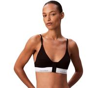 Calvin Klein Sujetador Bralette Mujer Lightly Lined Triangle con Escote Profundo, Negro (Black), M