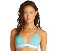 Calvin Klein Sujetador Bralette Mujer Triangle Relleno extraíble, Azul (Beau Blue), XS