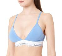 Calvin Klein Sujetador Bralette Mujer Triangle Relleno extraíble, Azul (Glacier), L