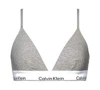 Calvin Klein Sujetador Bralette Mujer Triangle Relleno extraíble, Gris (Grey Heather), L