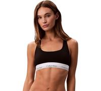 Calvin Klein Sujetador Bralette Mujer Unlined con Logotipo en la Cintura, Negro (Black(Ub1)), L