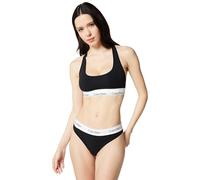 Calvin Klein Sujetador bralette mujer LV00QF8493 sin relleno con logotipo en la cintura Negro S
