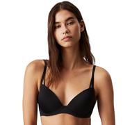 Calvin Klein Sujetador de Media Copa Mujer Lift Elástico, Negro (Black), 80E
