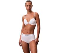 Calvin Klein Sujetador de Media Copa para Mujer Lightly Lined con Banda con Logotipo, Blanco, 90B