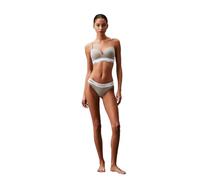 Calvin Klein Sujetador para Mujer Push-Up Plunge con Aros, Gris (Grey Heather), 100B