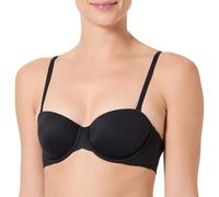 Calvin Klein Sujetador sin Tirantes Mujer Lightly Lined Tejido elástico, Negro (Black), 70A