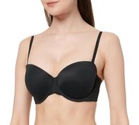 Calvin Klein Sujetador sin Tirantes Mujer Lightly Lined Tejido elástico, Negro (Black), 80C