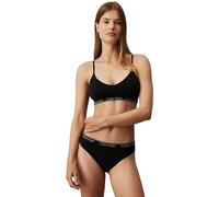 Calvin Klein Sujetador tipo bralette Mujer Lightly Lined Triangle con copas preformadas, Negro (Black), XS
