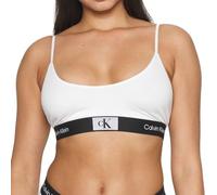 Calvin Klein Sujetador Tipo Bralette para Mujer Copas Blandas, Blanco (White), L