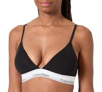 Calvin Klein Sujetador Triangular Mujer Lightly Lined con Logotipo en la Cintura, Negro (Black(Ub1)), XL