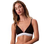 Calvin Klein Sujetador Triangular Mujer Unlined con Logotipo en la Cintura, Negro (Black), XL