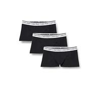 Calvin Klein Surge Low Rise Trunk 3Pk, Tronco de baja altura, Hombre, Negro (Black W/ White Wb), M