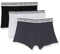 Calvin Klein Surge Trunk 3pk Boxer, Multicolor (Black/White/Turbulence), XL Hombre
