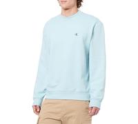 Calvin Klein Sweatshirt Hombre Terry Monogram Relaxed Fit, Azul (Stratosphere), L