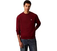 Calvin Klein Sweatshirt Hombre Terry Monogram Relaxed Fit, Rojo (Renaissance Red), XL