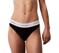 Calvin Klein Tanga Mujer String Thong Tejido elástico, Negro (Black), M