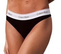 Calvin Klein Tanga Mujer String Thong Tejido elástico, Negro (Black), S