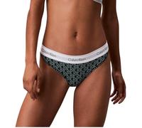 Calvin Klein Tanga Mujer String Thong Tejido elástico, Verde (Bijou Modern Emblem Outline+Stratif), XL