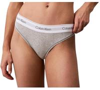 Calvin Klein Tanga Mujer String Thong Tejido elástico, Gris (Grey Heather), L