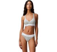 Calvin Klein Tanga Mujer Thong Ropa Interior, Gris (Grey Heather), L