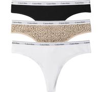 Calvin Klein Tangas pack de 3 Brazilian mujer, logotipo en la cintura, multicolor, L