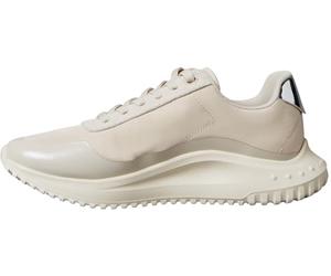 Calvin Klein Tapete EVA Runner con Cordones para Mujer, Mezcla YW0YW02016, Parte Superior Baja, Beige (Beige Piedra/Paloma Tortuga/Plateado), 6, Beige Stony Beige Tortuga Plateado, 39 EU