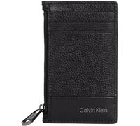 Calvin Klein Tarjetero de Piel para Hombre, Negro (Ck Black), Talla Única