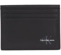 Calvin Klein Tarjetero de Piel para Hombre, Negro (Na Black), Talla Única