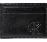 Calvin Klein Tarjetero Hombre Bold de Piel, Negro (Black), Talla Única