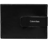 Calvin Klein Tarjetero Hombre Glow Cardholder 3 Ranuras, Negro (CK Black Leather), Talla única
