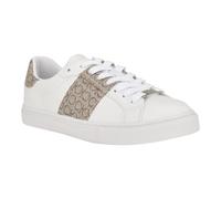 Calvin Klein Tenis Gwena para Mujer, Whilte Logo Multi 142, 35.5 EU