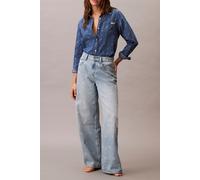Calvin Klein The Wide Leg Distressed Indigo Talla: W29 | Pantalones Outlet | Mujer | Azul