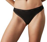 Calvin Klein Thong 000QD3763E Tangas, Negro (Black), XS para Mujer
