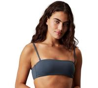Calvin Klein Top Bikini Tipo Bandeau Mujer con Relleno extraíble, Azul (Ink), L