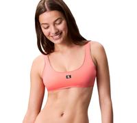 Calvin Klein Top de Bikini Mujer Bralette con Relleno extraíble, Naranja (Dazzling Coral), XS