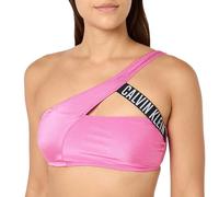Calvin Klein Top de bikini Mujer One Shoulder Bralette sin aros, Rosa (Bold Pink), L