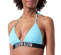 Calvin Klein Top de Bikini Mujer Triangle Nylon Copas Preformadas, Azul (Blue Punch), XS