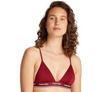 Calvin Klein Top de Bikini Mujer Triangle-Rp Cintura con Logotipo, Rojo (Plum Glaze), M