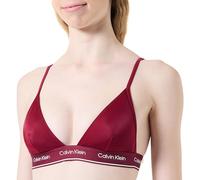 Calvin Klein Top de Bikini Mujer Triangle-Rp Cintura con Logotipo, Rojo (Plum Glaze), S