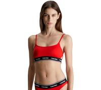 Calvin Klein Top de Bikini Tipo Bralette sin Aros para Mujer, Rojo (Cajun Red), XL
