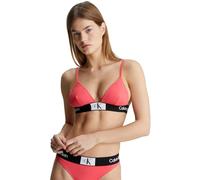 Calvin Klein Top de Bikini Triangular para Mujer Fixed Triangle-Rp sin Aros, Rosa (Calypso Coral), XL