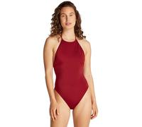 Calvin Klein Traje de baño Mujer High Neck One Piece Neckholder, Rojo (Plum Glaze), S