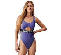Calvin Klein Traje de baño Mujer One Piece con Detalle Cut-out, Azul (Sapphire Blue), XS