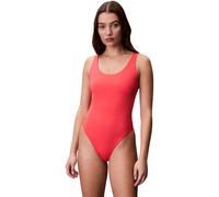 Calvin Klein Traje de baño Mujer Scoop Back One Piece con Espalda escotada, Rosa (Punch Pink), L