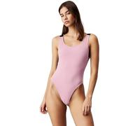 Calvin Klein Traje de baño Mujer Scoop Back One Piece Espalda escotada, Rosa (Sweet Pink), XL