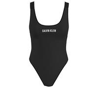 Calvin Klein Traje de baño Mujer Scoop Back One Piece Moderno, Negro (Pvh Black), S