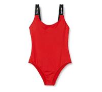 Calvin Klein Traje de Baño para Mujer One Piece Espalda Baja, Rojo (Cajun Red), XL
